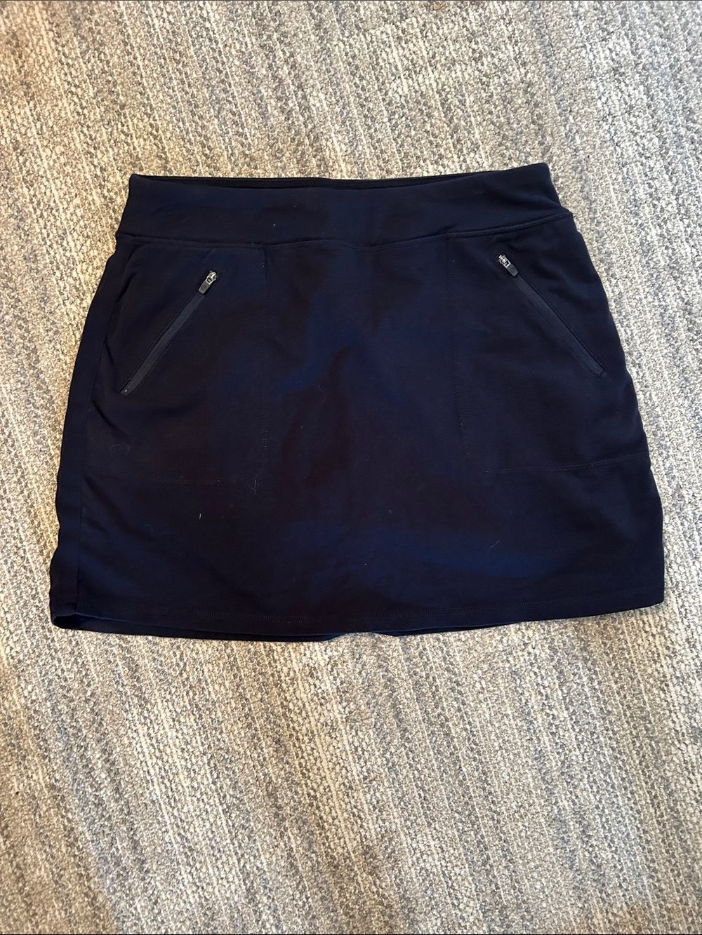 Talbots Black Athletic Skort with Zip Pockets
